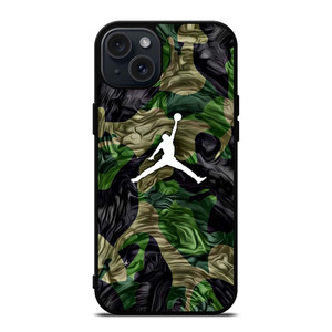 AIR JORDAN LOGO CAMO iPhone 15 Plus Case Cover