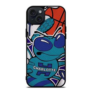CHARLOTTE HORNETS BASKTEBALL TEAM LOGO iPhone 15 Plus Case Cover CHARLOTTE HORNETS BASKTEBALL TEAM LOGO iPhone 15 Plus Case Cover