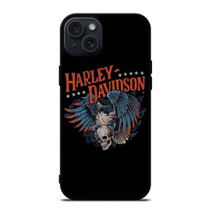 HARLEY DAVIDSON LOGO SKULL EAGLE iPhone 15 Plus Case Cover