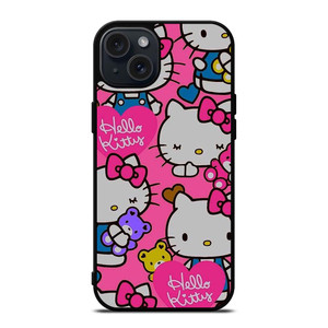 HELLO KITTY CAT PINK iPhone 15 Plus Case Cover