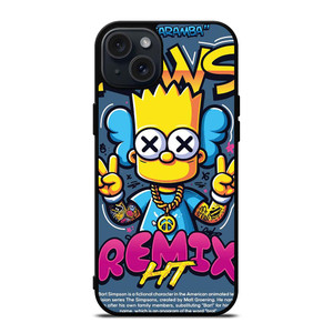 KAWS X BART SIMPSONS iPhone 15 Plus Case Cover KAWS X BART SIMPSONS iPhone 15 Plus Case Cover