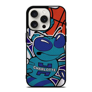 CHARLOTTE HORNETS BASKTEBALL TEAM LOGO iPhone 15 Pro Case Cover