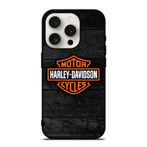 HARLEY DAVIDSON MOTORCYCLE WOODEN LOGO iPhone 15 Pro Case Cover