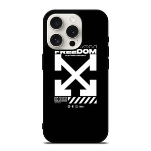 OFF WHITE CLOTHING FREEDOM iPhone 15 Pro Case Cover