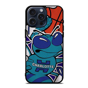 CHARLOTTE HORNETS BASKTEBALL TEAM LOGO iPhone 15 Pro Max Case Cover
