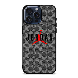 COACH NEW YORK AIR JORDAN BLACK iPhone 15 Pro Max Case Cover COACH NEW YORK AIR JORDAN BLACK iPhone 15 Pro Max Case Cover