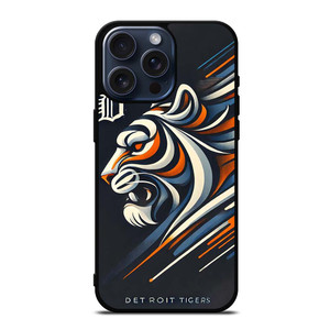 DETROIT TIGERS LOGO ART iPhone 15 Pro Max Case Cover