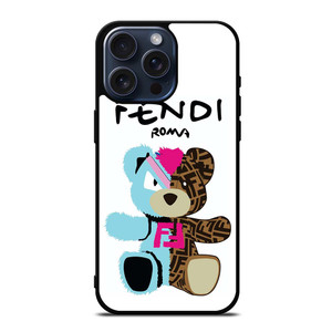 FENDI ROMA BEAR LOGO iPhone 15 Pro Max Case Cover