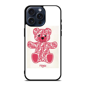 FENDI ROMA PINK BEAR iPhone 15 Pro Max Case Cover