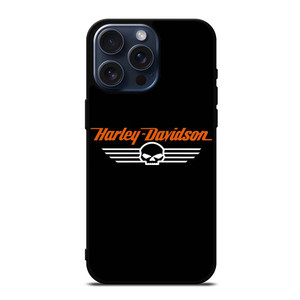 HARLEY DAVIDSON LOGO SKULL iPhone 15 Pro Max Case Cover