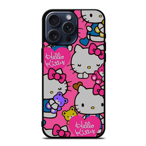 HELLO KITTY CAT PINK iPhone 15 Pro Max Case Cover