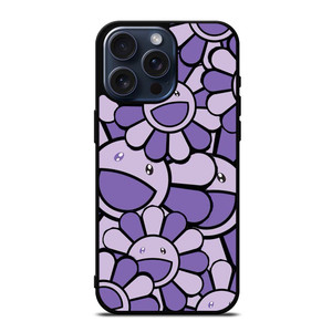 TAKASHI MURAKAMI FLOWER PURPLE iPhone 15 Pro Max Case Cover TAKASHI MURAKAMI FLOWER PURPLE iPhone 15 Pro Max Case Cover