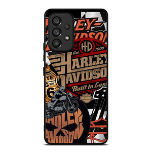 HARLEY DAVIDSON MOTORCYCLE LOGO COLLAGE Samsung Galaxy A53 Case Cover