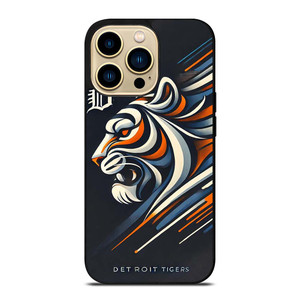 DETROIT TIGERS LOGO ART iPhone 14 Pro Max Case Cover