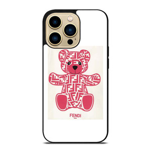 FENDI ROMA PINK BEAR iPhone 14 Pro Max Case Cover