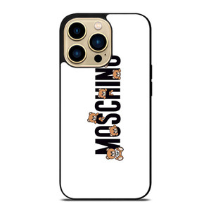 MOSCHINO BEAR LOGO iPhone 14 Pro Max Case Cover