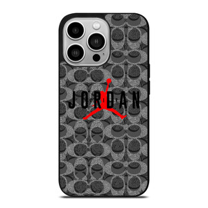 COACH NEW YORK AIR JORDAN BLACK iPhone 14 Pro Case Cover