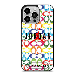 COACH NEW YORK AIR JORDAN COLORFUL iPhone 14 Pro Case Cover