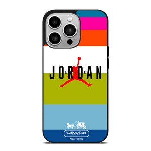 COACH NEW YORK AIR JORDAN STRIPE iPhone 14 Pro Case Cover COACH NEW YORK AIR JORDAN STRIPE iPhone 14 Pro Case Cover