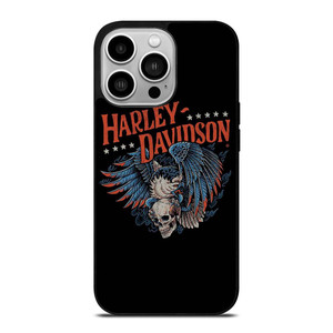 HARLEY DAVIDSON LOGO SKULL EAGLE iPhone 14 Pro Case Cover