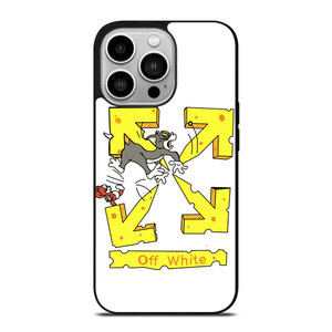 OFF WHITE TOM AND JERRY iPhone 14 Pro Case Cover