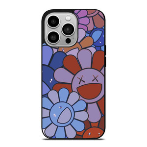 TAKASHI MURAKAMI FLOWER X KAWS iPhone 14 Pro Case Cover