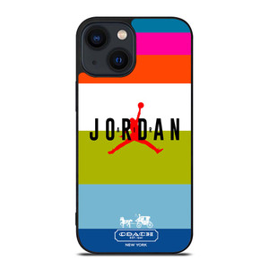 COACH NEW YORK AIR JORDAN STRIPE iPhone 14 Plus Case Cover COACH NEW YORK AIR JORDAN STRIPE iPhone 14 Plus Case Cover