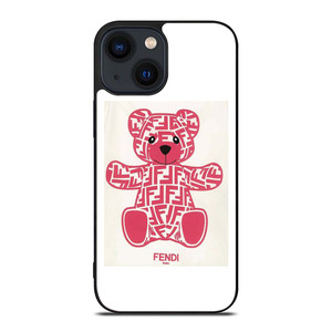 FENDI ROMA PINK BEAR iPhone 14 Plus Case Cover FENDI ROMA PINK BEAR iPhone 14 Plus Case Cover