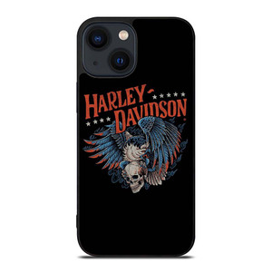 HARLEY DAVIDSON LOGO SKULL EAGLE iPhone 14 Plus Case Cover HARLEY DAVIDSON LOGO SKULL EAGLE iPhone 14 Plus Case Cover