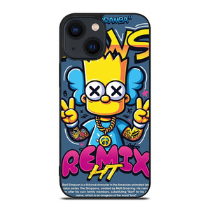 KAWS X BART SIMPSONS iPhone 14 Plus Case Cover