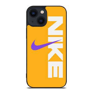 NIKE LOGO PURPLE YELLOW iPhone 14 Plus Case Cover NIKE LOGO PURPLE YELLOW iPhone 14 Plus Case Cover