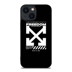 OFF WHITE CLOTHING FREEDOM iPhone 14 Plus Case Cover