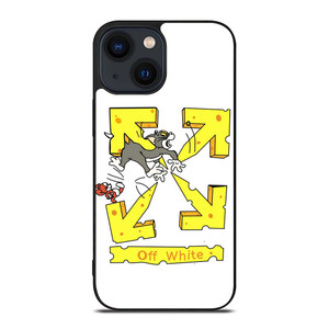 OFF WHITE TOM AND JERRY iPhone 14 Plus Case Cover