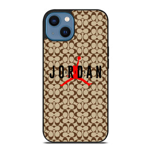 COACH NEW YORK AIR JORDAN BROWN iPhone 14 Case Cover