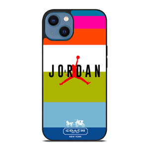 COACH NEW YORK AIR JORDAN STRIPE iPhone 14 Case Cover COACH NEW YORK AIR JORDAN STRIPE iPhone 14 Case Cover