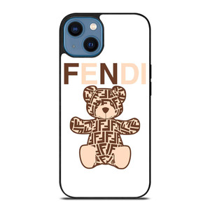 FENDI ROMA BROWN BEAR iPhone 14 Case Cover