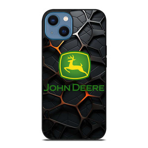 JOHN DEERE TRACTOR LOGO STEEL EMBLEM iPhone 14 Case Cover