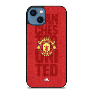MANCHESTER UNITED FC LOGO ADIDAS iPhone 14 Case Cover