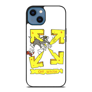 OFF WHITE TOM AND JERRY iPhone 14 Case Cover OFF WHITE TOM AND JERRY iPhone 14 Case Cover