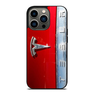 TESLA METAL EMBLEM iPhone 13 Pro Case Cover
