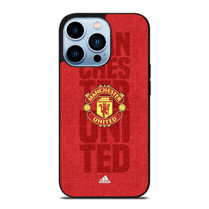 MANCHESTER UNITED FC LOGO ADIDAS iPhone 13 Pro Max Case Cover MANCHESTER UNITED FC LOGO ADIDAS iPhone 13 Pro Max Case Cover