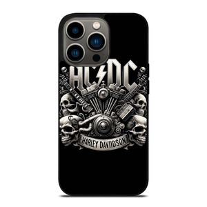 ACDC AC DC HARLEY DAVIDSON LOGO iPhone 13 Pro Case Cover