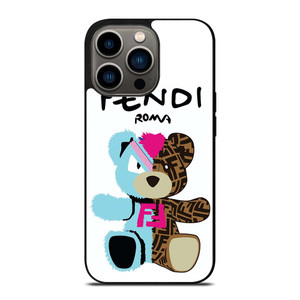 FENDI ROMA BEAR LOGO iPhone 13 Pro Case Cover