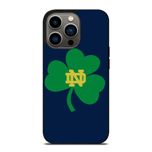 NOTRE DAME FIGHTING IRISH CLOVER LOGO iPhone 13 Pro Case Cover