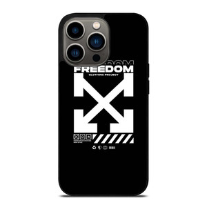 OFF WHITE CLOTHING FREEDOM iPhone 13 Pro Case Cover