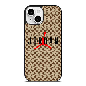 COACH NEW YORK AIR JORDAN BROWN iPhone 13 Mini Case Cover