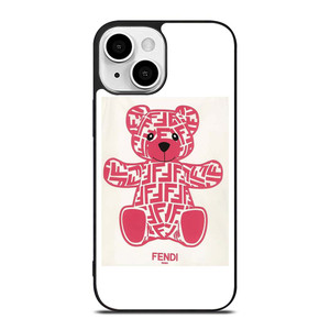 FENDI ROMA PINK BEAR iPhone 13 Mini Case Cover FENDI ROMA PINK BEAR iPhone 13 Mini Case Cover