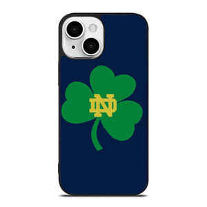 NOTRE DAME FIGHTING IRISH CLOVER LOGO iPhone 13 Mini Case Cover
