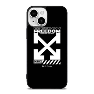 OFF WHITE CLOTHING FREEDOM iPhone 13 Mini Case Cover
