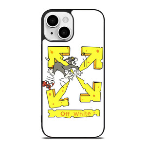 OFF WHITE TOM AND JERRY iPhone 13 Mini Case Cover OFF WHITE TOM AND JERRY iPhone 13 Mini Case Cover